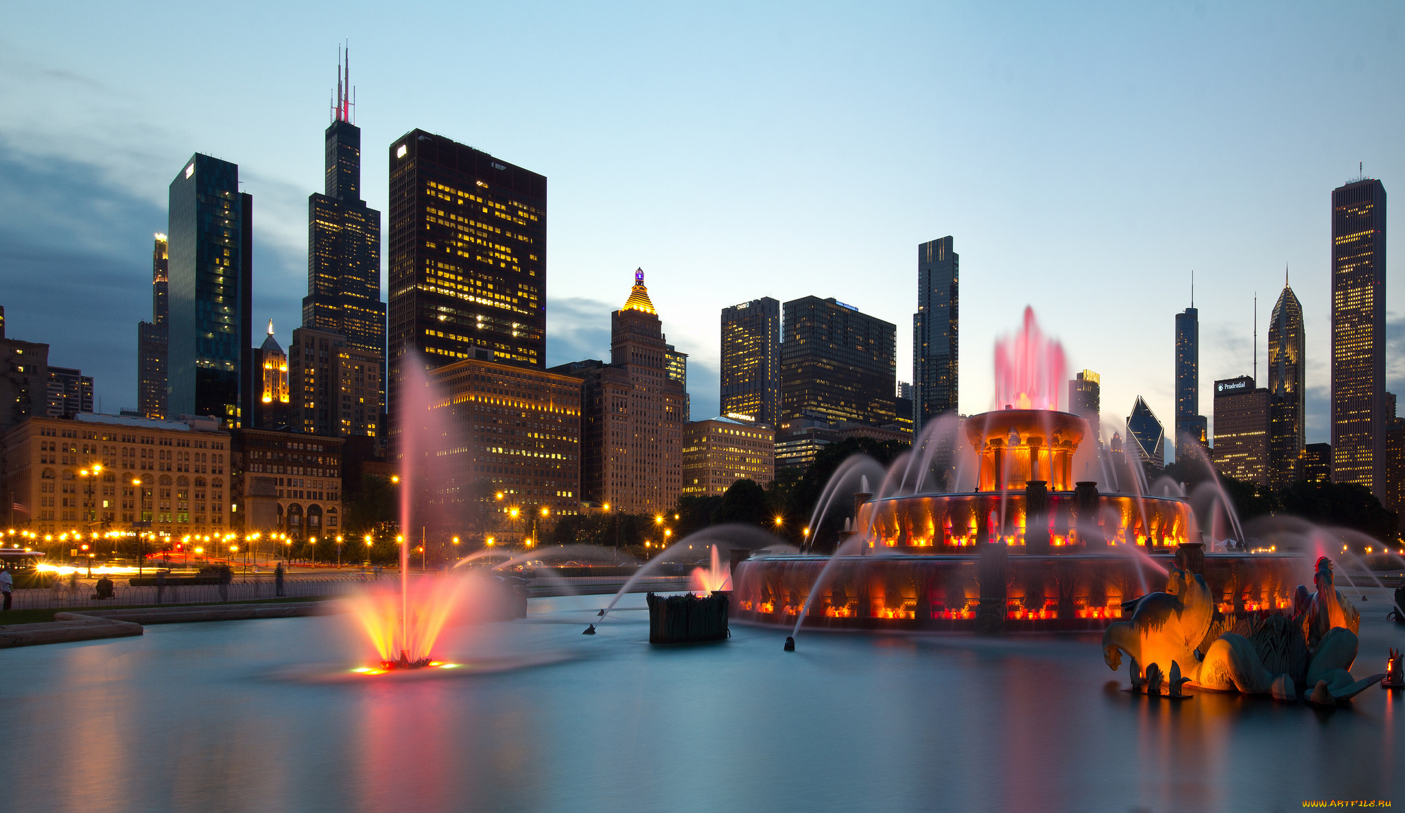 chicago, ,  , , , , , illinois, chicago's, buckingham, fountain